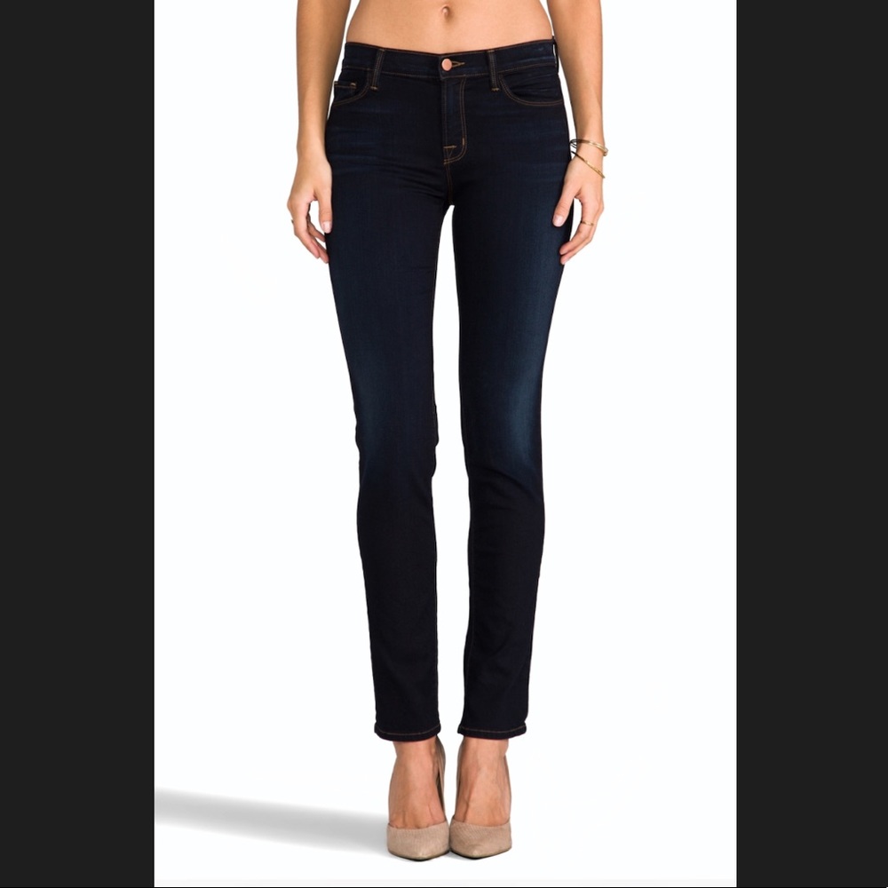 J Brand Jeans Mid Rise Rail in Atlantis | 29